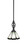 Eleganté One Light Mini Pendant in Matte Black (200|80-MB-9125)