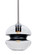 Hula 8 One Light Pendant in Satin Nickel (74|1TT-HULA8BK-EDIL-SN)