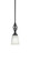 Eleganté One Light Mini Pendant in Matte Black (200|80-MB-460)