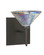 Kona One Light Wall Sconce in Bronze (74|1SW-550493-BR-SQ)