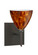 Mia One Light Wall Sconce in Bronze (74|1SW-177918-BR-SQ)