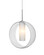 Plato One Light Pendant in Satin Nickel (74|1JC-PLATOCL-SN)