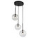 Pinpoint Three Light Pendant in Black (78|SC13193BK)