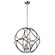 Sorrento Six Light Chandelier in Matte Black & Satin Nickel (78|AC11566NB)