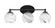 Capri Three Light Bath Bar in Matte Black (200|5913-MB-4109)