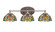 Capri Three Light Bathroom Lighting in Brushed Nickel (200|5913-BN-9905)
