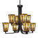 Apollo Eight Light Chandelier in Dark Granite (200|578-DG-9864)