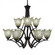 Zilo Nine Light Chandelier in Dark Granite (200|569-DG-1025)