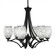 Zilo Six Light Chandelier in Matte Black (200|566-MB-4165)