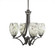 Zilo Four Light Chandelier in Graphite (200|564-GP-5054)