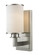 Savannah One Light Wall Sconce in Brushed Nickel (224|412-1S)
