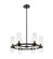Datus Six Light Chandelier in Matte Black (224|4008-6MB)