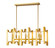 Marsala Six Light Linear Chandelier in Polished Metallic Gold (224|4000-34PMG)
