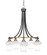 Paramount Five Light Chandelier in Matte Black & Brass (200|3415-MBBR-681)