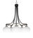 Paramount Five Light Chandelier in Matte Black & Brushed Nickel (200|3415-MBBN-212)