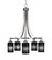 Paramount Five Light Chandelier in Brushed Nickel (200|3415-BN-4069)