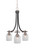 Paramount Three Light Chandelier in Matte Black & Brushed Nickel (200|3413-MBBN-4810)