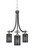 Paramount Three Light Chandelier in Matte Black & Brushed Nickel (200|3413-MBBN-4069)