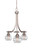 Paramount Three Light Chandelier in Brushed Nickel (200|3413-BN-5110)