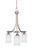 Paramount Three Light Chandelier in Brushed Nickel (200|3413-BN-4061)