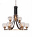 Paramount Nine Light Chandelier in Matte Black & Brass (200|3409-MBBR-5110)