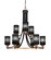 Paramount Nine Light Chandelier in Matte Black & Brass (200|3409-MBBR-4069)