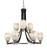 Paramount Nine Light Chandelier in Matte Black & Brushed Nickel (200|3409-MBBN-5054)