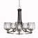 Paramount Five Light Chandelier in Matte Black & Brushed Nickel (200|3405-MBBN-4812)