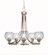 Paramount Five Light Chandelier in Brushed Nickel (200|3405-BN-4102) Paramount Five Light Chandelier in Brushed Nickel (200|3405-BN-4102)