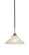 Paramount One Light Pendant in Matte Black & Brass (200|3401-MBBR-702)