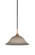 Paramount One Light Pendant in Matte Black & Brass (200|3401-MBBR-602)