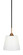 Paramount One Light Pendant in Matte Black & Brass (200|3401-MBBR-4081)