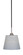Paramount One Light Mini Pendant in Matte Black & Brushed Nickel (200|3401-MBBN-4082)