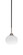 Paramount One Light Mini Pendant in Matte Black & Brushed Nickel (200|3401-MBBN-212)
