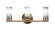 Trinity Three Light Bath Bar in New Age Brass (200|2813-NAB-802B)
