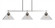 Odyssey Three Light Island Pendant in Brushed Nickel (200|2636-BN-304)