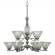 Revo Nine Light Chandelier in Aged Silver (200|249-AS-7195)
