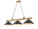 Cordon Three Light Billiard in Rubbed Brass (224|2306-3RB-SMB)