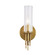 Torres One Light Vanity in Ribbed Glass/Vintage Brass (452|WV335103VBCR)