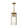 Belmont Three Light Pendant in Aged Gold/Clear Water Glass (452|PD536107AGWC)