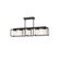 Amelia Five Light Linear Pendant in Matte Black/Opal Matte Glass (452|LP519535MBOP)