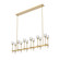 Salita 12 Light Island Pendant in Ribbed Crystal/Vintage Brass (452|LP314312VBRC)