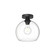 Castilla One Light Flush Mount in Clear Glass/Matte Black (452|FM506210MBCL)