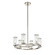 Revolve Six Light Chandelier in Clear Glass/Polished Nickel (452|CH309006PNCG)