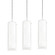 View Three Light Pendant in Satin Nickel (162|VIP05MBSNWHLNR3)