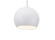 Roxy One Light Pendant in White (162|RXYP08WH)