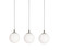 Loretto Three Light Pendant in Satin Nickel (162|LRTP07MBSNLNR3)