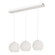 Cleo Three Light Pendant in White (162|CLEP13WHLNR3)