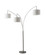 Trinity Three Light Arc Lamp in Brushed Steel (262|4238-22)