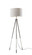 Della Floor Lamp in Brushed Steel W. Clear Acrylic Light Up Legs (262|3549-22)